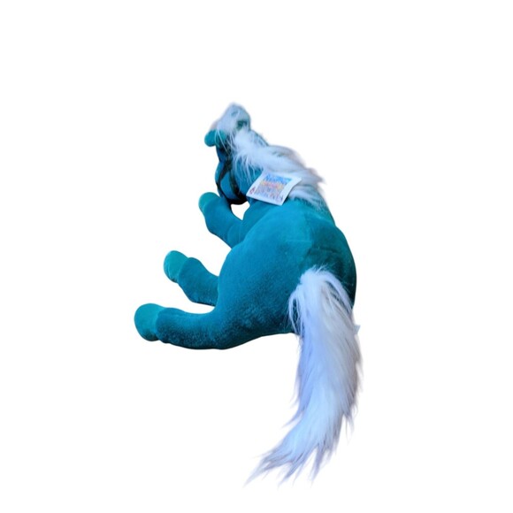 Vintage Commonwealth Emerald Green Plush Horse 18" Animal Alley With Tag 2000 - Picture 4 of 10